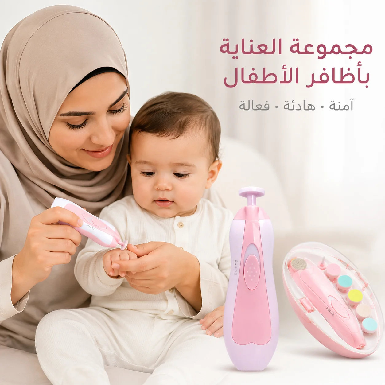مقص أظافر الأطفال الكهربائي – آمن ولطيف 👶✨